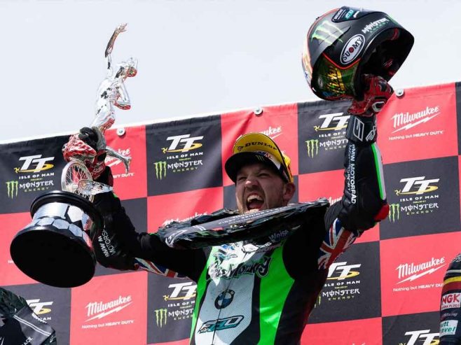 Dunlop tyres win every solo race at Isle of Man TT.