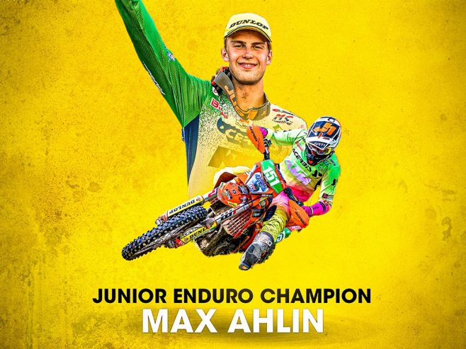 Max Ahlin wins 2024 Junior Enduro World Championship with Dunlop Geomax EN91