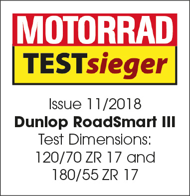 RoadSmart III Motorrad test win logo