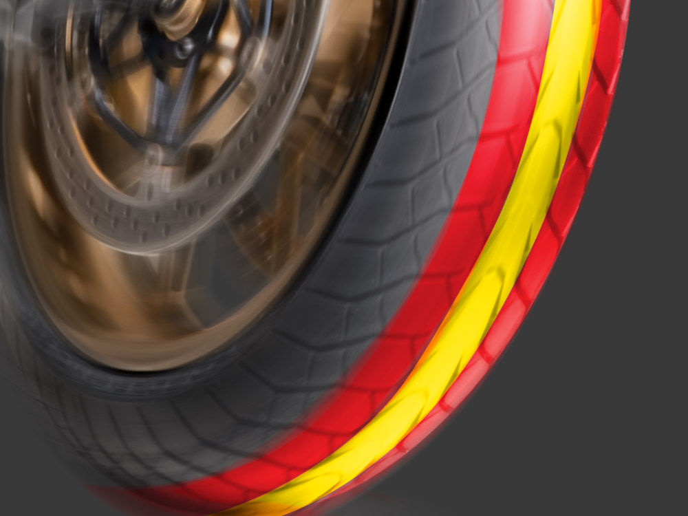 Gráfico de tecnología Dunlop Mutant Multi-Tread