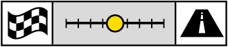 50% Track/ 50% Road Icon