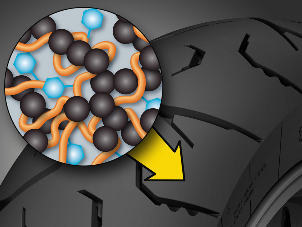 Gráfico de tecnología Dunlop Trailmax Meridian Hi Silica