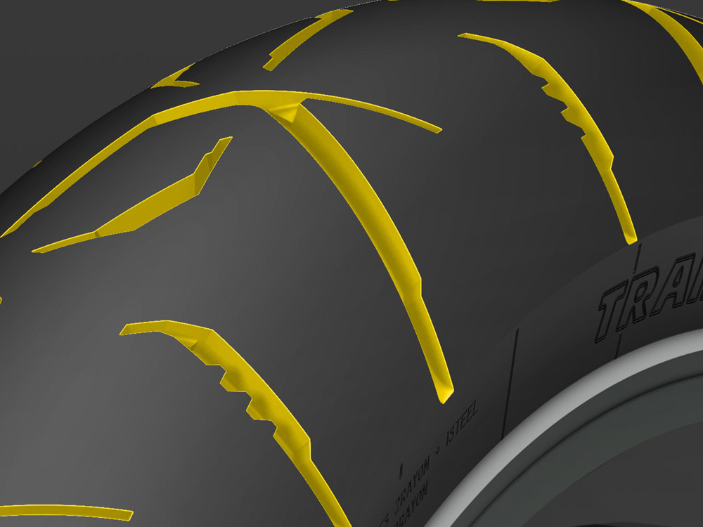 Graphique de la technologie Dunlop Trailmax Meridian DFF