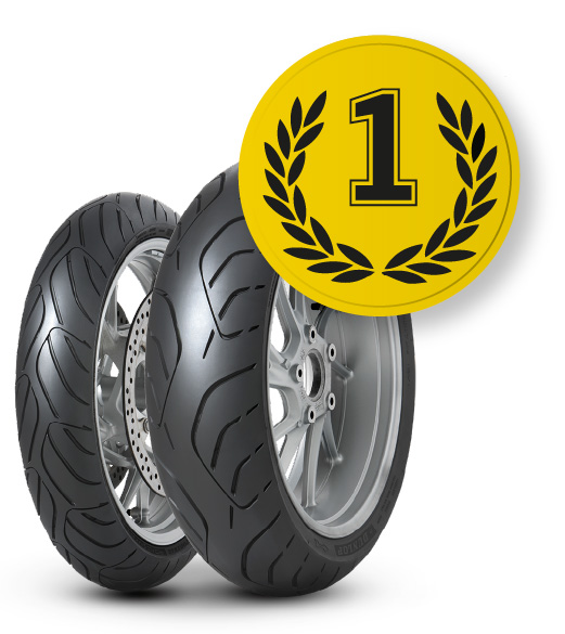 Pneu sport-touring Dunlop RoadSmart III, n ° 1 pour la maniabilité lorsqu'il est neuf, usé et sur sol mouillé