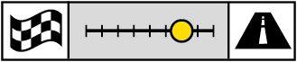 25% Track/ 75% Road Icon